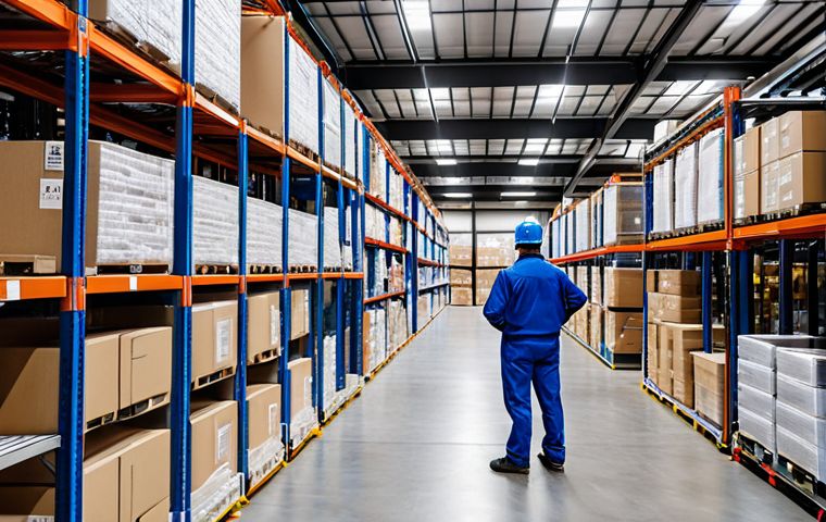 **

"A modern warehouse interior, showcasing efficient inventory management systems. Shelves are neatly organized with various products, and automated robots are assisting with sorting and moving boxes. Focus on showcasing advanced technology for inventory optimization. Fully clothed warehouse workers are overseeing the operation. Safe for work, appropriate content, professional, well-lit, perfect anatomy, correct proportions, high quality."

**