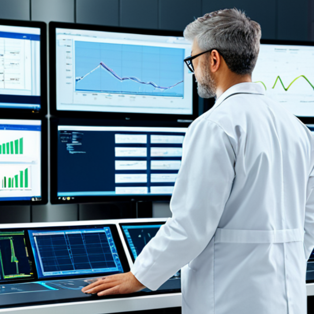 **

A professional engineer in a fully clothed, modest lab coat, standing in a bright, modern smart factory control room, monitoring digital twin data on large screens. Background includes advanced machinery and automated processes. Safe for work, appropriate content, perfect anatomy, professional, high quality render, natural pose.

**
