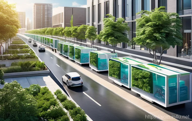 SCM 전문가 인터뷰 시리즈 - **Prompt 2: AI-Powered Smart Logistics Hub**
    "A futuristic, high-tech logistics hub where artifi...