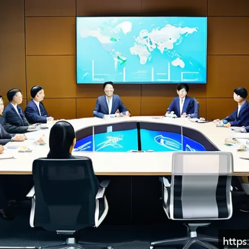 SCM 자격증의 국제적 인정 범위 - A professional business setting featuring a diverse group of supply chain management experts gathere...
